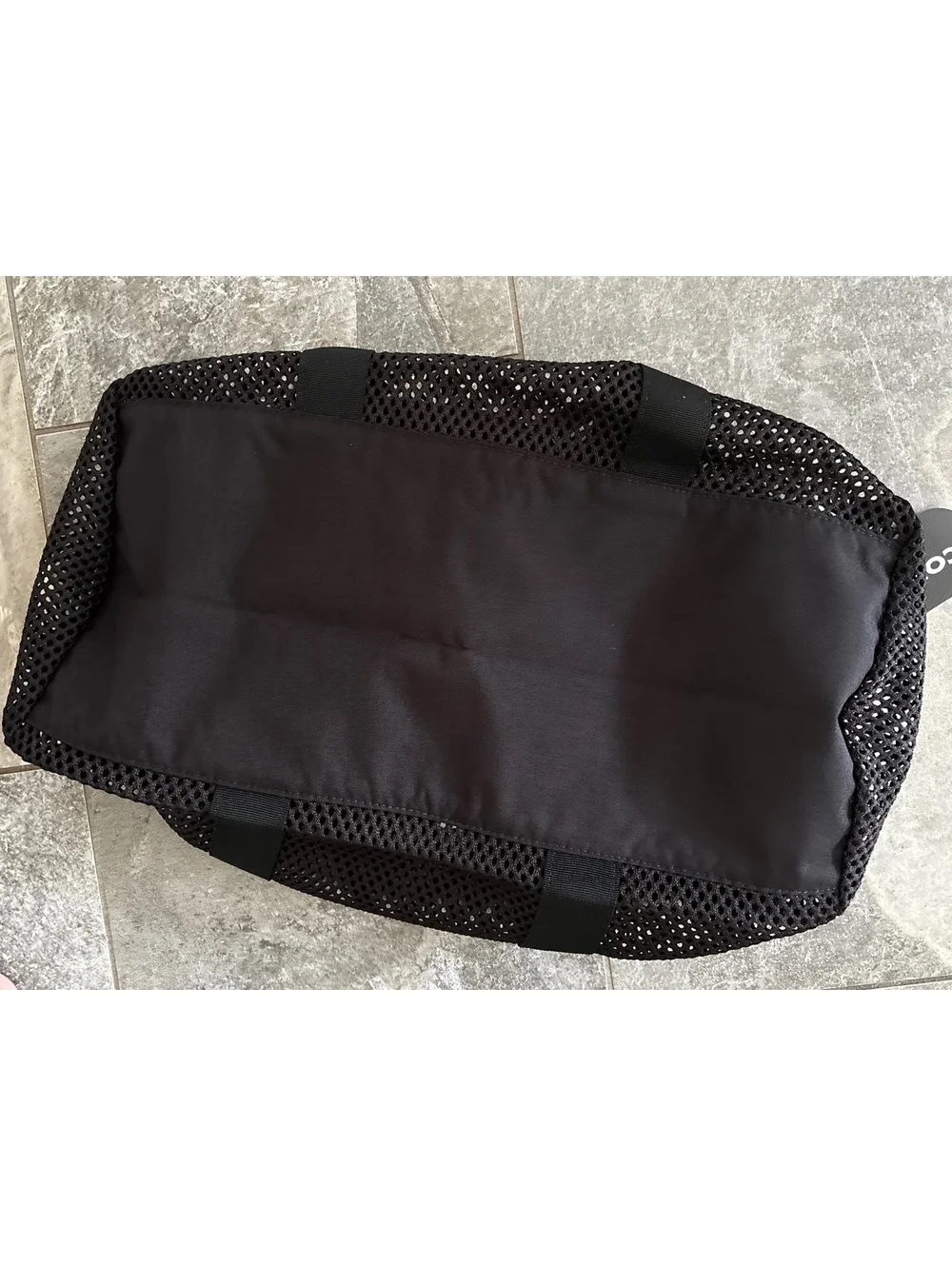 Supreme Black Mesh Duffle Bag SS23